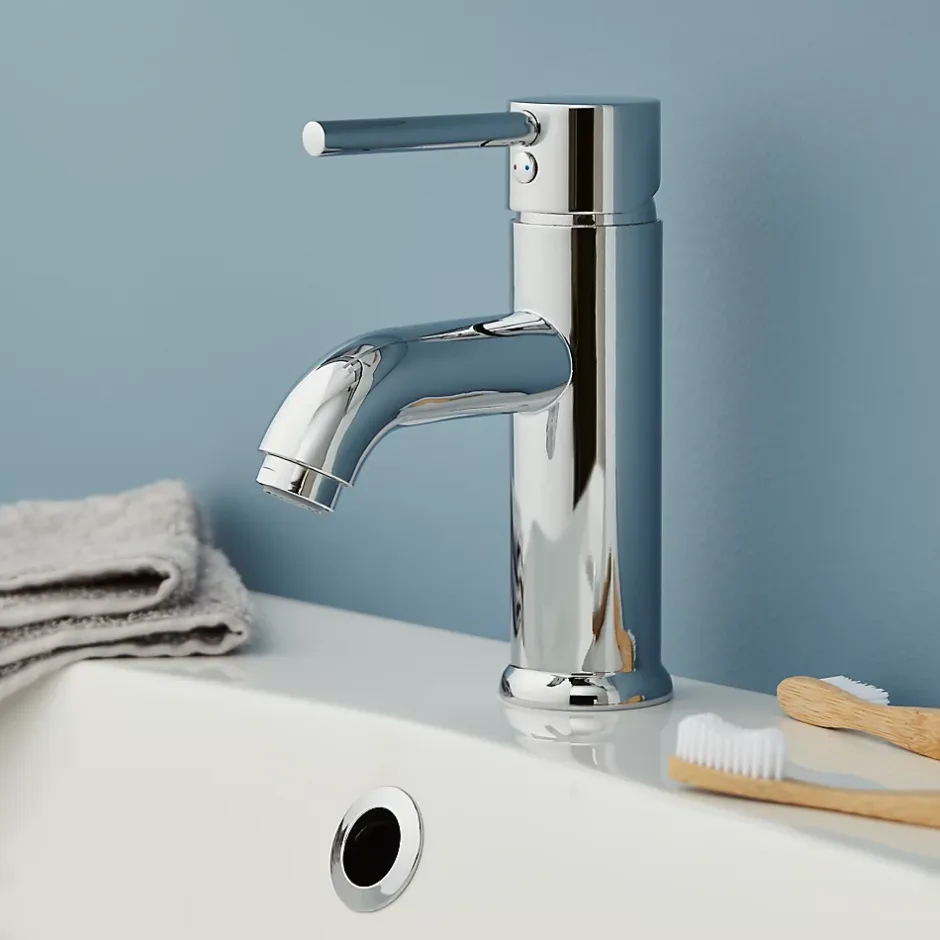 GoodHome Mitigeur de lavabo chromé Hoffell