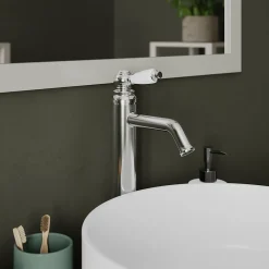 GoodHome Mitigeur de lavabo chromé Etel XL