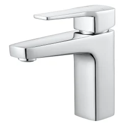 GoodHome Mitigeur de lavabo chromé taille M avec bonde clic-clac, Teesta