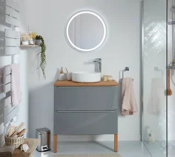 GoodHome Mitigeur de lavabo chromé Cavally XL* Robinet Lavabo Et Vasque
