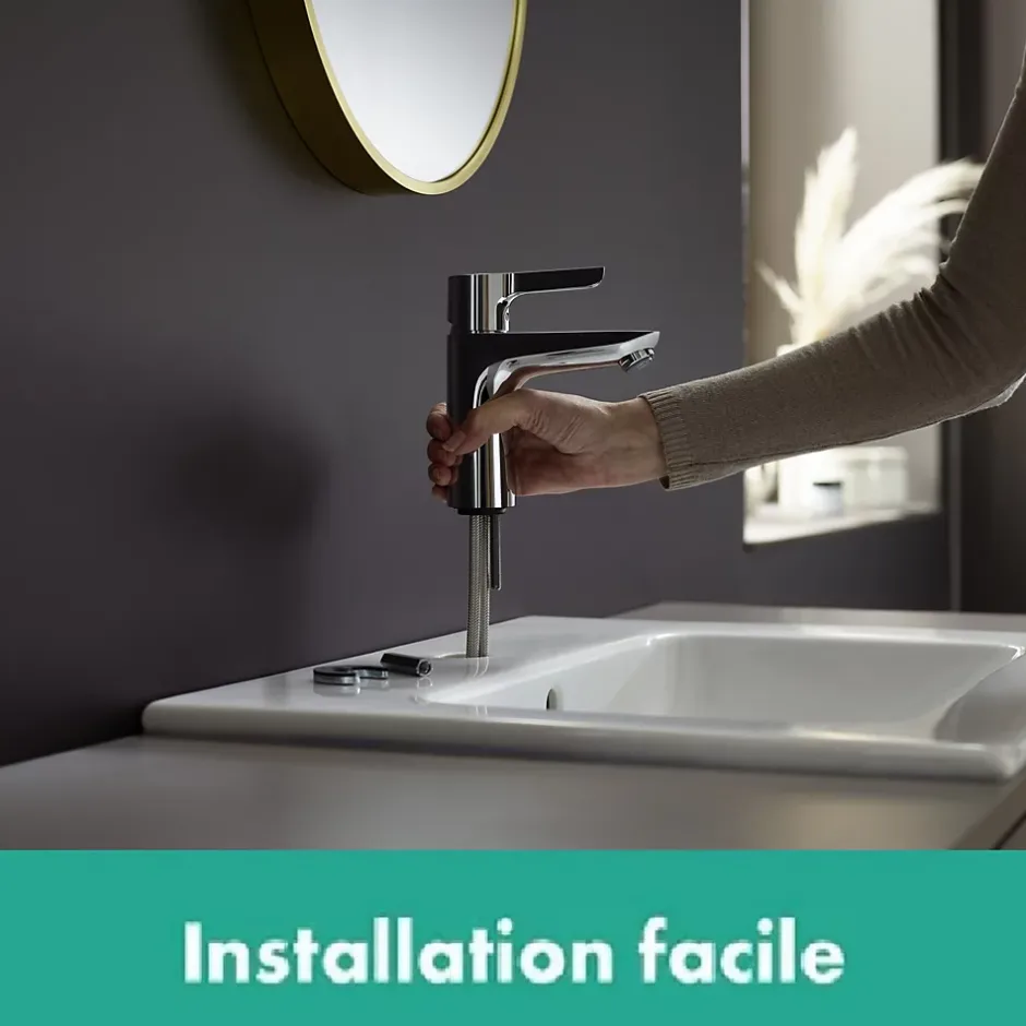 Hansgrohe Mitigeur de lavabo chromé Waterforms L CoolStart* Robinet Lavabo Et Vasque