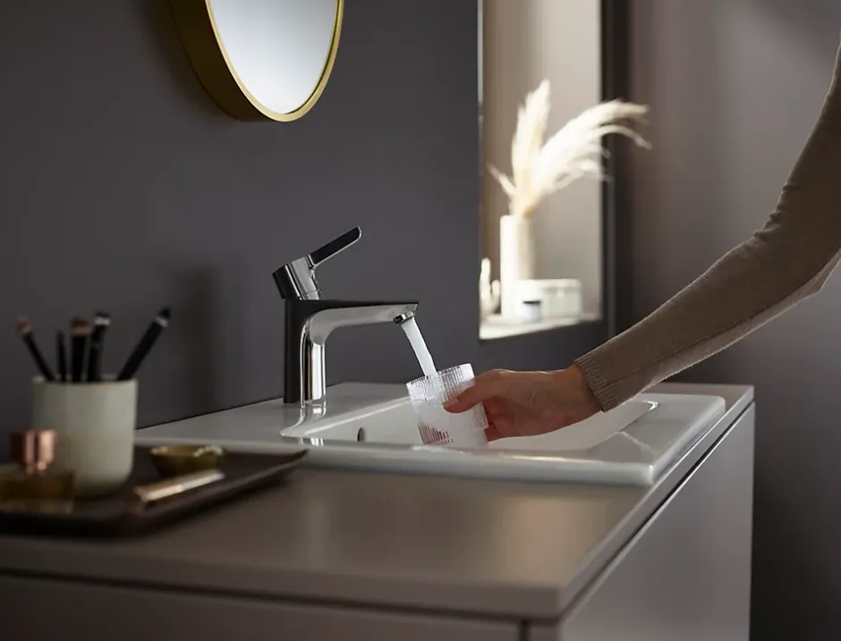 Hansgrohe Mitigeur de lavabo chromé Waterforms L CoolStart* Robinet Lavabo Et Vasque