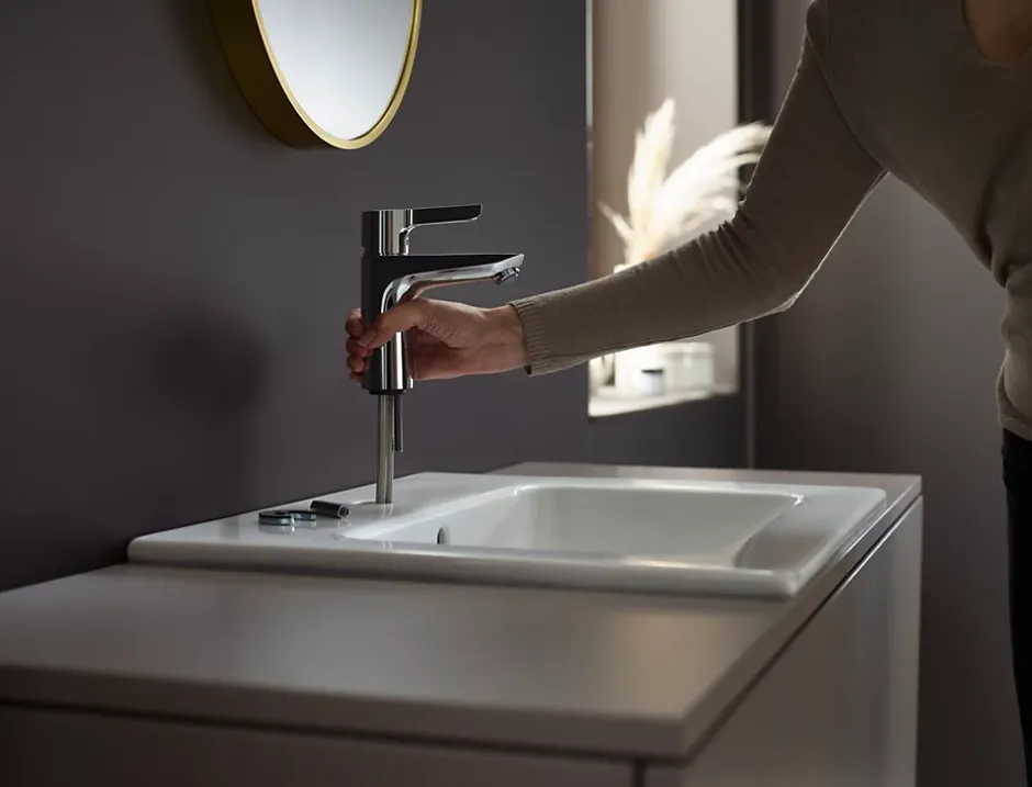 Hansgrohe Mitigeur de lavabo chromé Waterforms L CoolStart* Robinet Lavabo Et Vasque