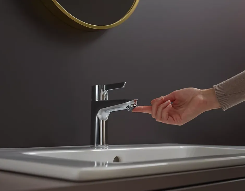 Hansgrohe Mitigeur de lavabo chromé Waterforms L CoolStart* Robinet Lavabo Et Vasque