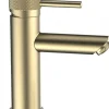 MTK Mitigeur de lavabo doré avec bonde clic clac, Élégance* Robinet Lavabo Et Vasque
