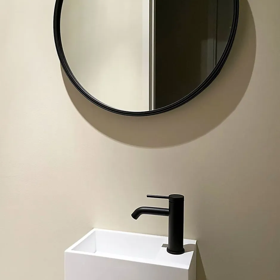 Essebagno Mitigeur de lavabo en laiton noir mat* Robinet Lavabo Et Vasque