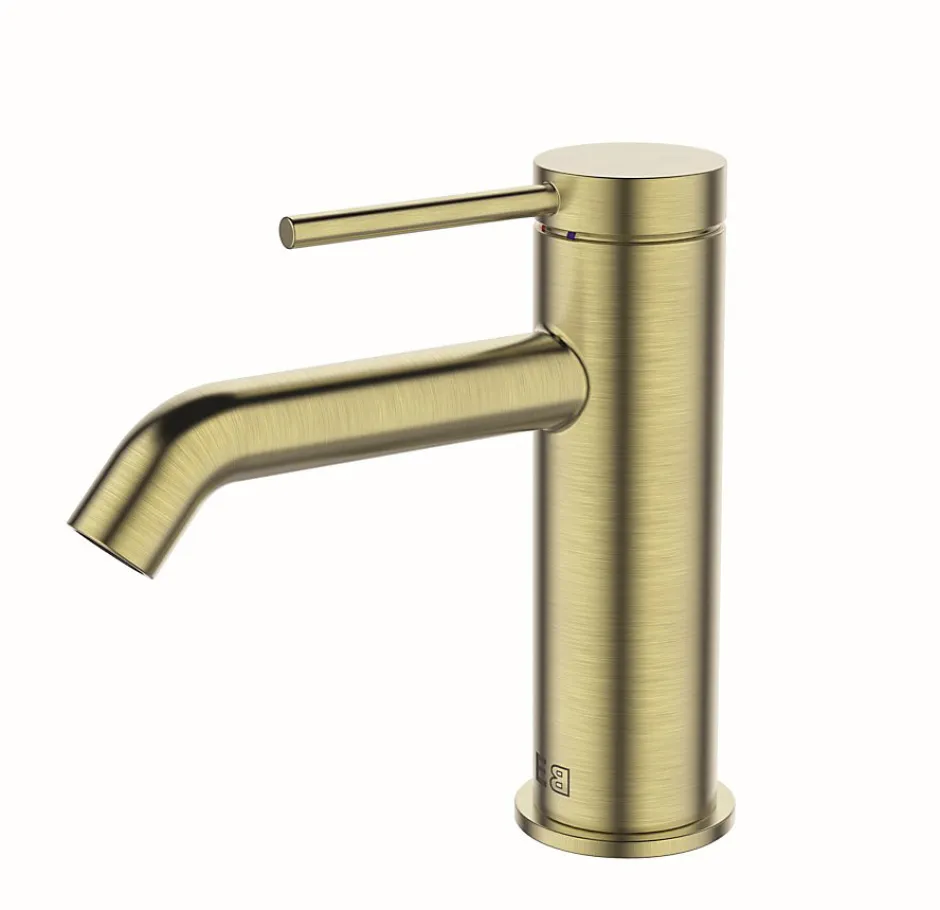Essebagno Mitigeur de lavabo en laiton or brossé* Robinet Lavabo Et Vasque