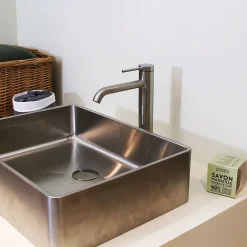 Essebagno Mitigeur de lavabo facon inox Lollipop* Robinet Lavabo Et Vasque
