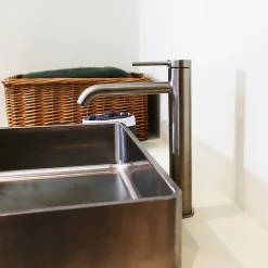 Essebagno Mitigeur de lavabo facon inox Lollipop* Robinet Lavabo Et Vasque