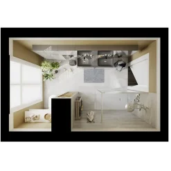 GoodHome Mitigeur de lavabo H.17,4 cm, gun metal, Kolima