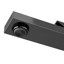 GoodHome Mitigeur de lavabo H.17,4 cm, gun metal, Kolima