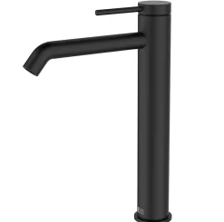 Essebagno Mitigeur de lavabo H.27,6 cm, noir, Lollipop* Robinet Lavabo Et Vasque