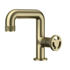 Essebagno Mitigeur de lavabo H.18 cm,doré Factory* Robinet Lavabo Et Vasque
