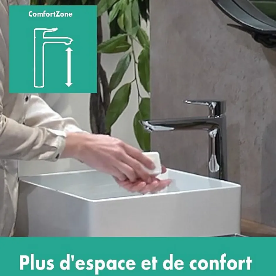 Hansgrohe Mitigeur de lavabo Talis E 240 EcoSmart avec tirette et vidage Chromé