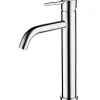 AICA Sanitaire Mitigeur de lavabo haut, chromé, monocommande, mixte froid/chaud