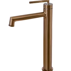 Essebagno Mitigeur de lavabo haut cuivre brossé Portofino