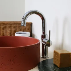 Essebagno Mitigeur de lavabo haut chrome Reflet