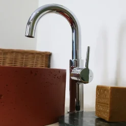 Essebagno Mitigeur de lavabo haut chrome Reflet