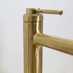 Essebagno Mitigeur de lavabo haut Or brossé Art Deco