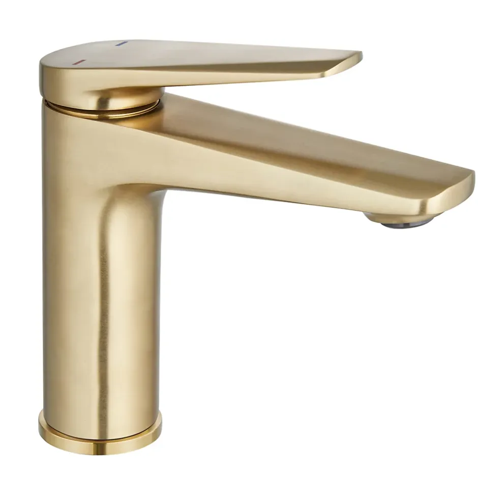 Edouard Rousseau Mitigeur de lavabo laiton brossé Gloss* Robinet Lavabo Et Vasque
