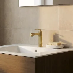 GoodHome Mitigeur de lavabo Laiton Sauga* Robinet Lavabo Et Vasque