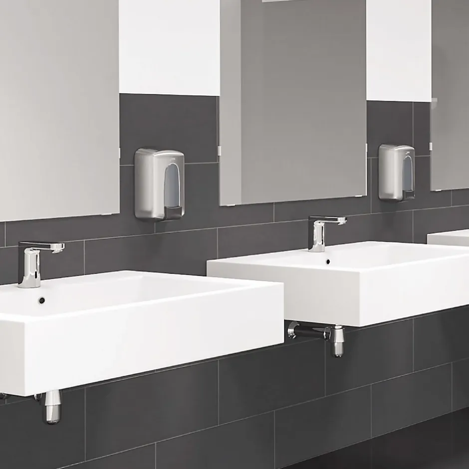 Hansgrohe Mitigeur de lavabo électronique en eau froide sur batterie, chrome, Vernis Blend