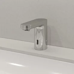 Hansgrohe Mitigeur de lavabo électronique avec pré-réglage de la température sur batterie, chrome, Vernis Blend
