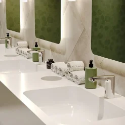 Hansgrohe Mitigeur de lavabo électronique avec pré-réglage de la température sur batterie, chrome, Vernis Blend