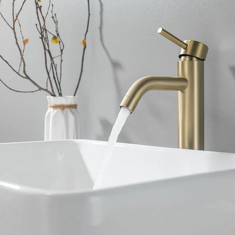 Lomazoo Mitigeur de lavabo doré Midas* Robinet Lavabo Et Vasque