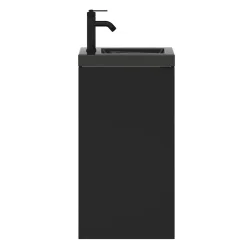 GoodHome Mitigeur de lavabo M noir mat, Selenga