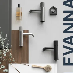 GoodHome Mitigeur de lavabo M, noir, Levanna* Robinet Lavabo Et Vasque