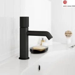 GoodHome Mitigeur de lavabo M, noir, Levanna* Robinet Lavabo Et Vasque