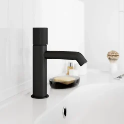 GoodHome Mitigeur de lavabo M, noir, Levanna* Robinet Lavabo Et Vasque