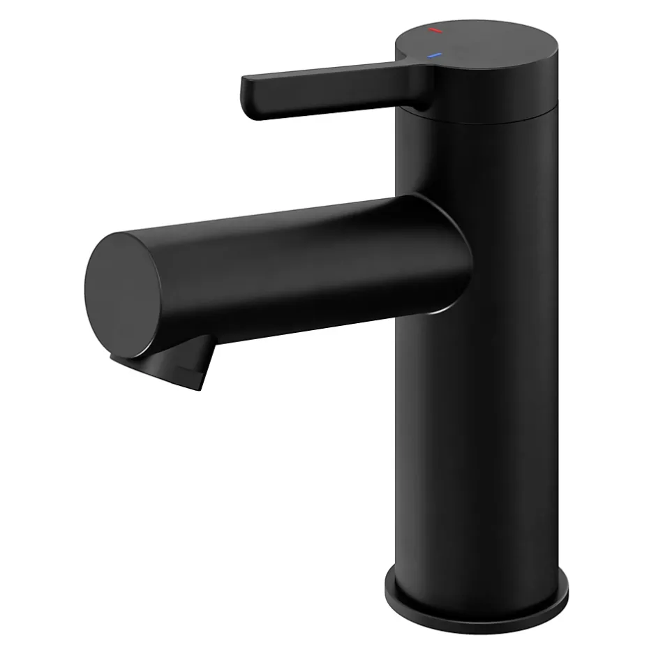 GoodHome Mitigeur de lavabo M, noir mat, Maza