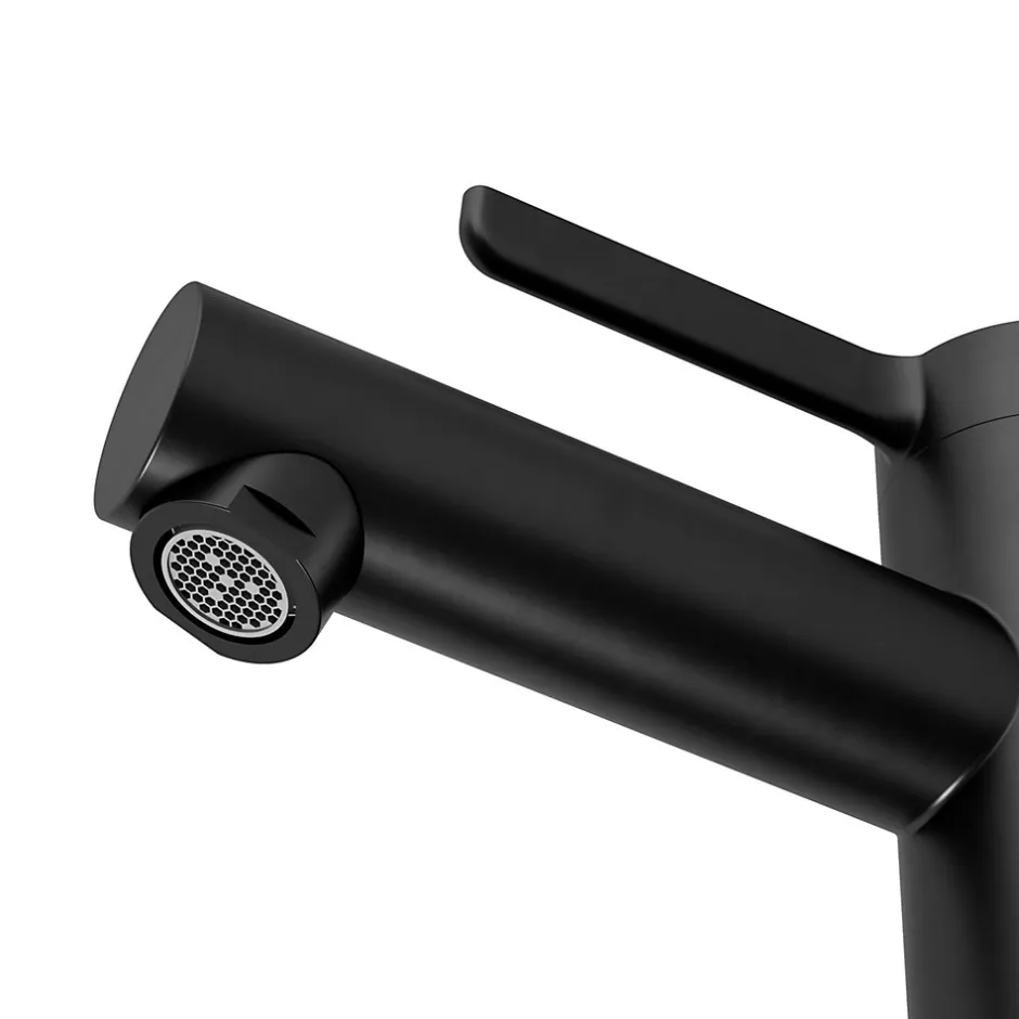 GoodHome Mitigeur de lavabo M, noir mat, Maza