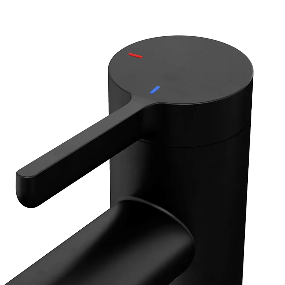 GoodHome Mitigeur de lavabo M, noir mat, Maza