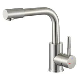 Edouard Rousseau Mitigeur de lavabo mécanique inox, Ylus