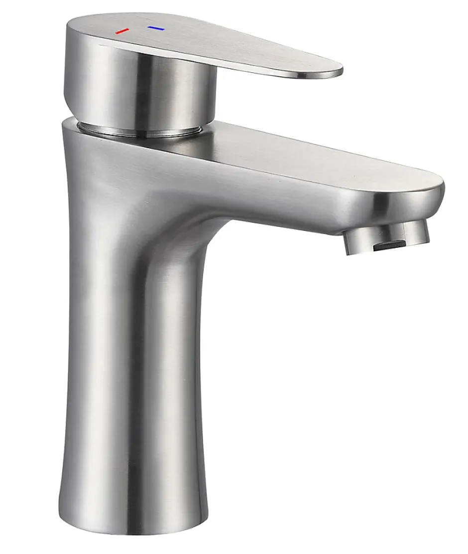 Edouard Rousseau Mitigeur de lavabo mécanique inox, Onabi* Robinet Lavabo Et Vasque