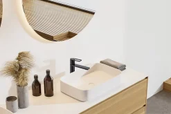 Edouard Rousseau Mitigeur de lavabo mécanique noir, Styl* Robinet Lavabo Et Vasque