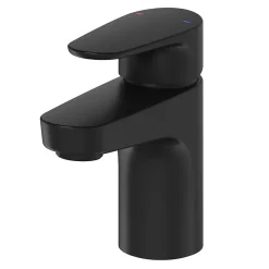 GoodHome Mitigeur de lavabo noir Cavally S