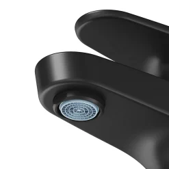 GoodHome Mitigeur de lavabo noir Cavally S