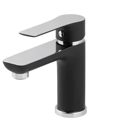 GoodHome Mitigeur de lavabo noir Wicie* Robinet Lavabo Et Vasque