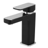 Cooke & Lewis Mitigeur de lavabo noir H.16,6 cm GoodHome Pazar* Robinet Lavabo Et Vasque