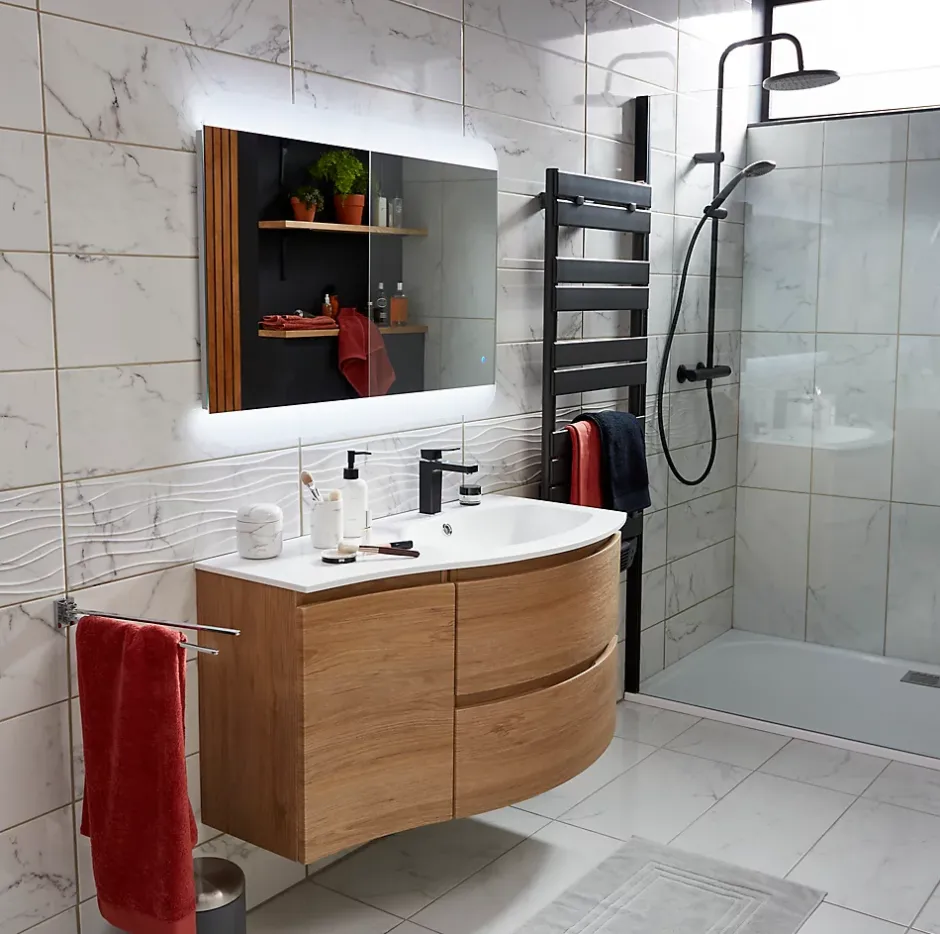 Cooke & Lewis Mitigeur de lavabo noir H.16,6 cm GoodHome Pazar* Robinet Lavabo Et Vasque