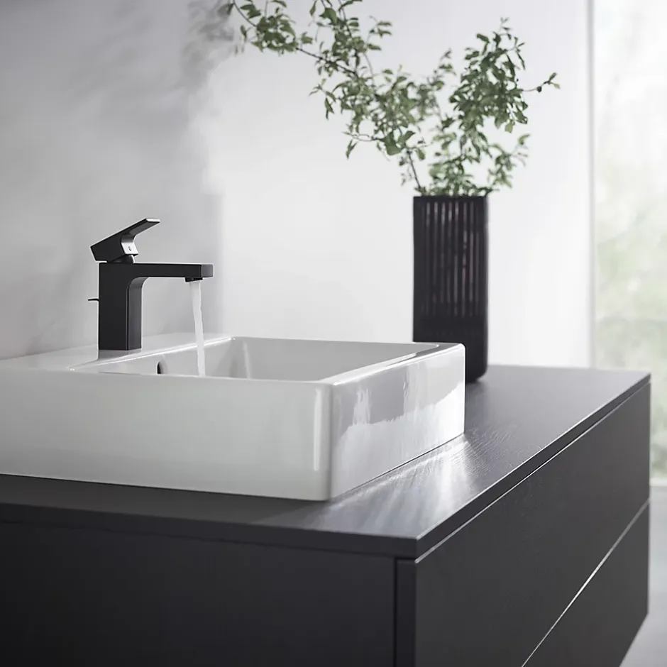 Hansgrohe Mitigeur de lavabo noir mat Vernis Shape 100