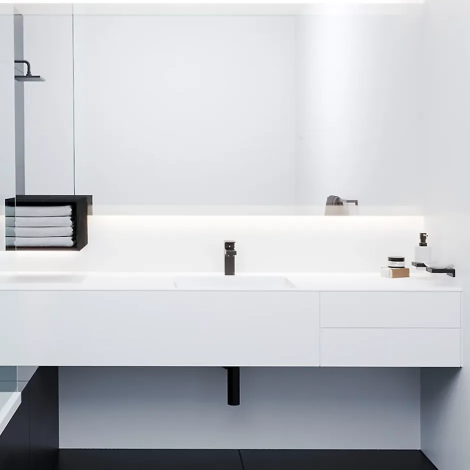 Hansgrohe Mitigeur de lavabo noir mat Vernis Shape 100