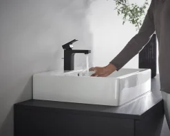 Hansgrohe Mitigeur de lavabo noir mat Vernis Shape 100