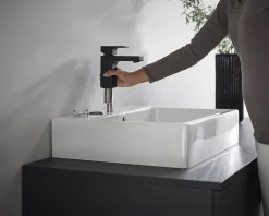 Hansgrohe Mitigeur de lavabo noir mat Vernis Shape 100
