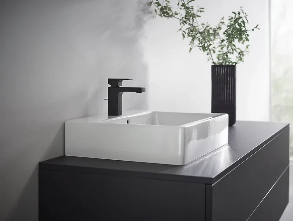 Hansgrohe Mitigeur de lavabo noir mat Vernis Shape 100