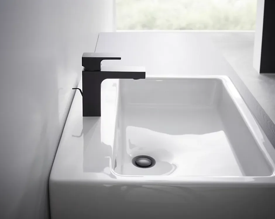 Hansgrohe Mitigeur de lavabo noir mat Vernis Shape 100